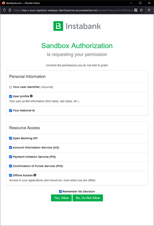 Choose consent scopes